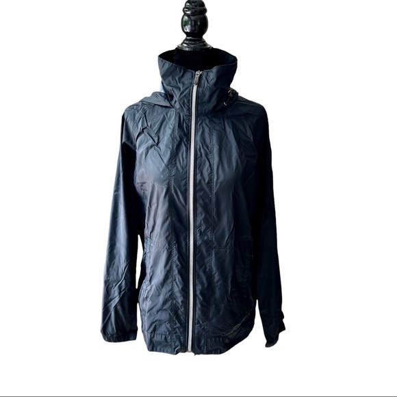 Columbia Black Windbreaker Jacket - Picture 1 of 6